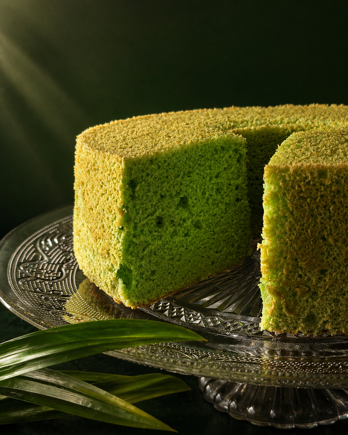 GREEN CHICA - pandan chiffon cake